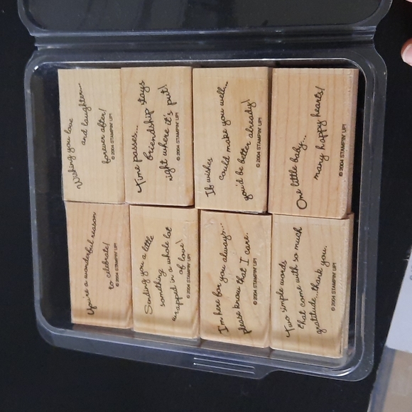 Curvy Verses Stampin Up set of 8 - Picture 2 of 5